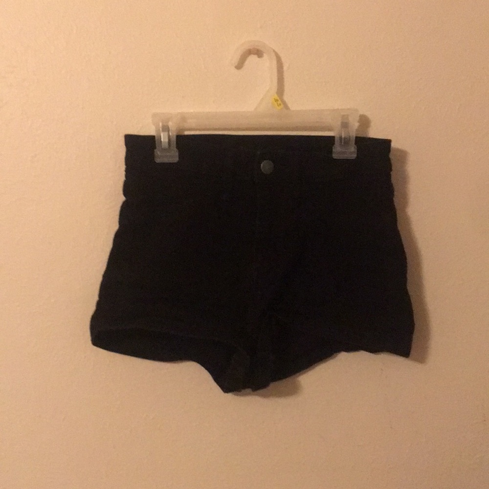 Black Jean shorts